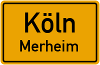 Straßenverzeichnis Köln Merheim