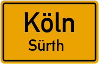 Straßenverzeichnis Köln Sürth