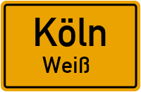 Straßenverzeichnis Köln Weiß