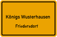 Lindenstraße in Königs WusterhausenFriedersdorf
