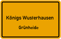 Waldsiedlung in Königs WusterhausenGrünheide