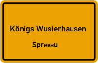 Dorfstraße in Königs WusterhausenSpreeau