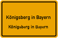Ehem. Bahnstrecke Hofheimerle in Königsberg in BayernKönigsberg in Bayern