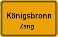 Straßenverzeichnis Königsbronn Zang