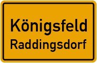 Dörpstrat in KönigsfeldRaddingsdorf