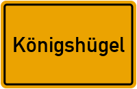 Ortsschild von Gemeinde Königshügel in Schleswig-Holstein