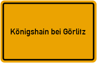 City Sign Königshain bei Görlitz