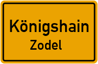 Dorfstraße in KönigshainZodel