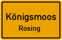Straßen in Königsmoos Rosing