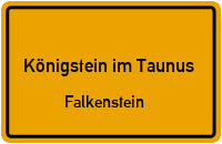 Kronberger Straße in 61462 Königstein im Taunus (Falkenstein)