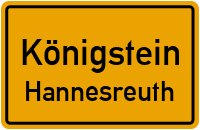 Straßen in Königstein Hannesreuth