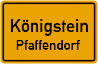 Obere Cunnersdorfer Straße in KönigsteinPfaffendorf