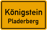 Hinterer Saubadweg in KönigsteinPladerberg