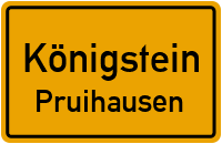 Straßen in Königstein Pruihausen