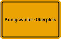 Ortsschild Königswinter-Oberpleis