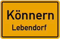 Straßenverzeichnis Könnern Lebendorf