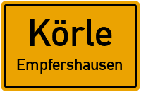 Straßenverzeichnis Körle Empfershausen