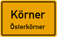 Dorfstraße in KörnerÖsterkörner