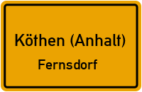 Ringstraße in Köthen (Anhalt)Fernsdorf