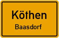 Feldstraße in KöthenBaasdorf