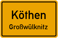 Kirchgasse in KöthenGroßwülknitz