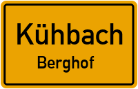 Straßenverzeichnis Kühbach Berghof