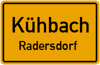 Straßenverzeichnis Kühbach Radersdorf