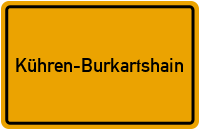 City Sign Kühren-Burkartshain