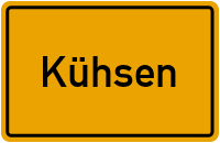 Ortsschild von Gemeinde Kühsen in Schleswig-Holstein