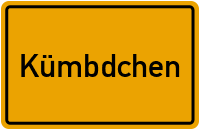 Ortsschild von Gemeinde Kümbdchen in Rheinland-Pfalz