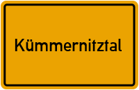 Ortsschild von Gemeinde Kümmernitztal in Brandenburg