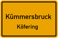 Straßenverzeichnis Kümmersbruck Köfering