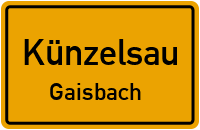 Waldenburger Straße in KünzelsauGaisbach