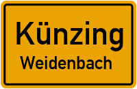 Straßenverzeichnis Künzing Weidenbach