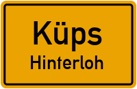 Straßenverzeichnis Küps Hinterloh