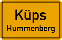 Straßenverzeichnis Küps Hummenberg