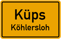 Straßen in Küps Köhlersloh