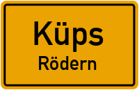 Straßenverzeichnis Küps Rödern