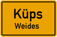 Straßenverzeichnis Küps Weides