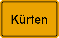 Ortsschild von Gemeinde Kürten in Nordrhein-Westfalen