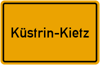 City Sign Küstrin-Kietz