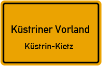 Oderbruchstraße in Küstriner VorlandKüstrin-Kietz
