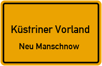 Dorfstraße in Küstriner VorlandNeu Manschnow
