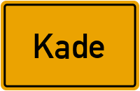 Ortsschild von Gemeinde Kade in Sachsen-Anhalt