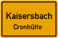 Gauchhauser Sträßle in KaisersbachCronhütte