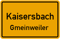 Schwarzbachweg in KaisersbachGmeinweiler