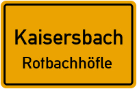 Rotbachhöfle in KaisersbachRotbachhöfle