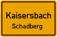 Oberer Schadberg in KaisersbachSchadberg