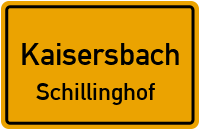 Stauseestraße in KaisersbachSchillinghof