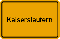 City Sign Kaiserslautern